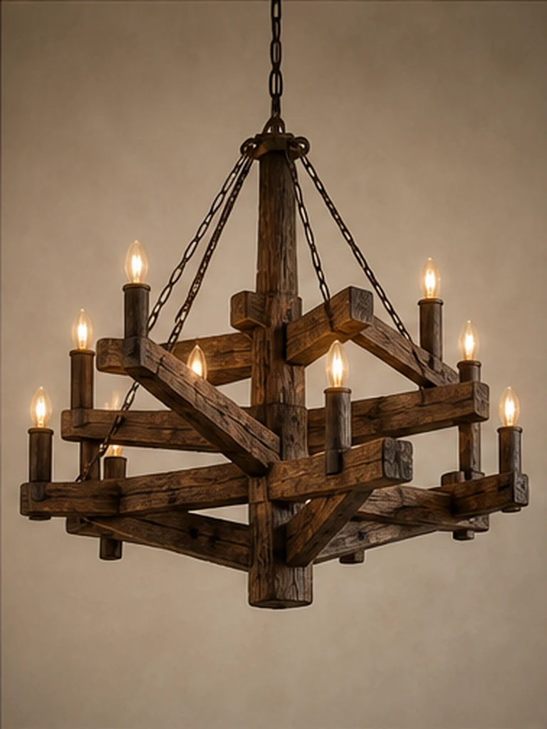Reclaimed Timber Chandelier